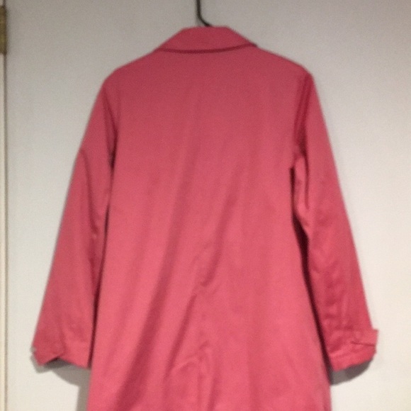 Esprit Pink mid length Trench Coat Size M - Picture 6 of 7